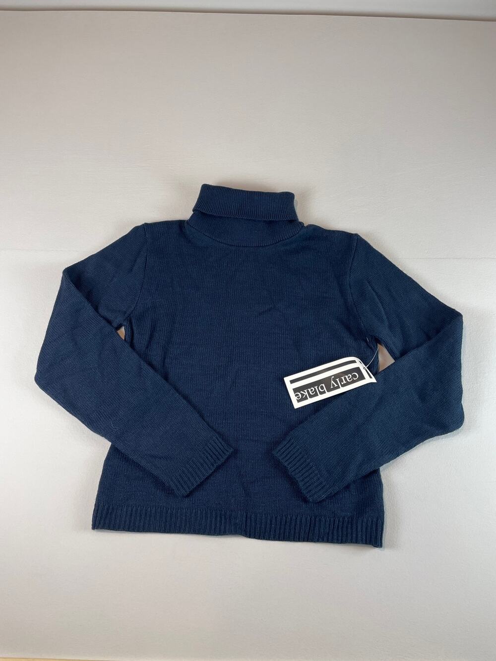Carly Blake Navy Turtleneck Sweater - Kids M NWT USA